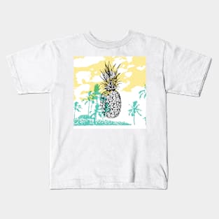 Pineapple print Kids T-Shirt